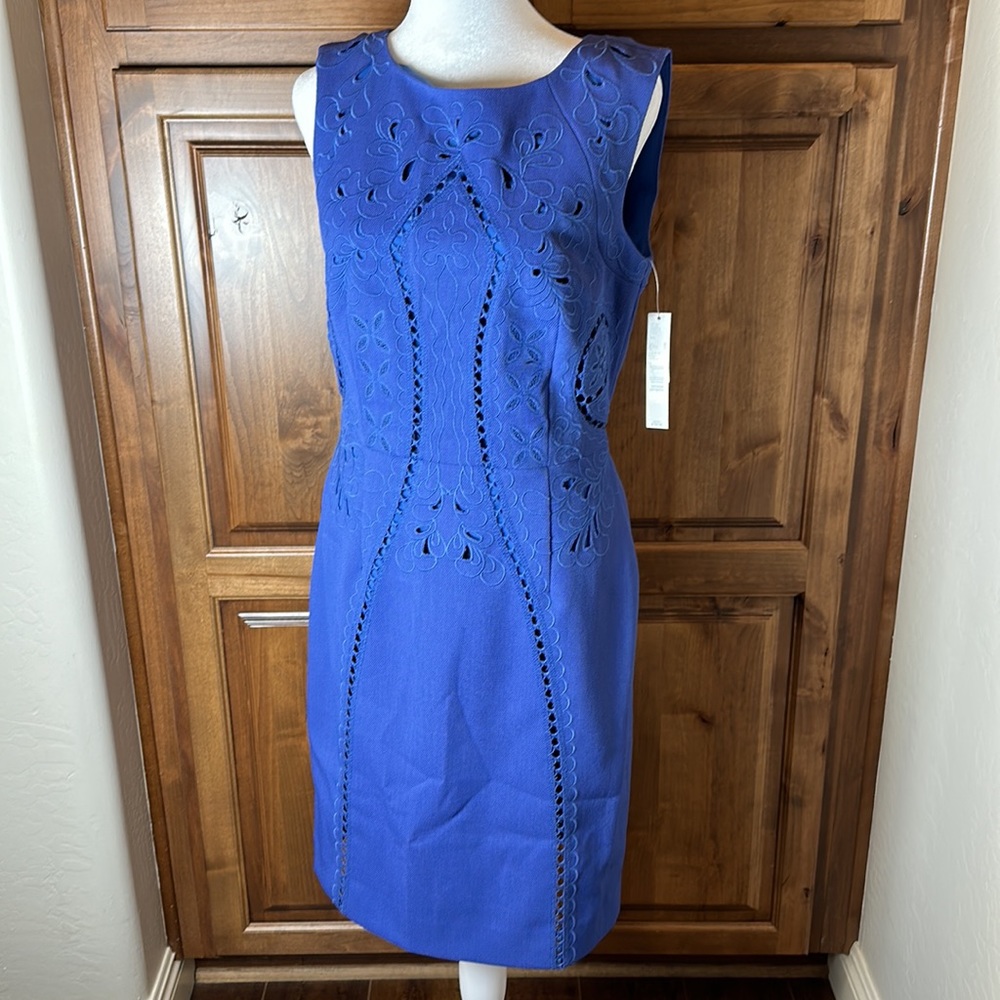 Antonio Melani Blanca Dress Royal Retreat Midi Dress Size 6 New With Tags